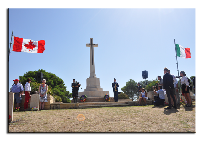 See Ceremony Canadian War Cemetery in Agira