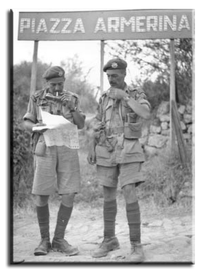 Lieutentant Colonel R.M. Crowe and Major J.H.W. Pope